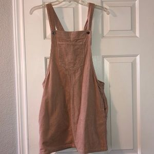 Pink corduroy forever 21 overall dress